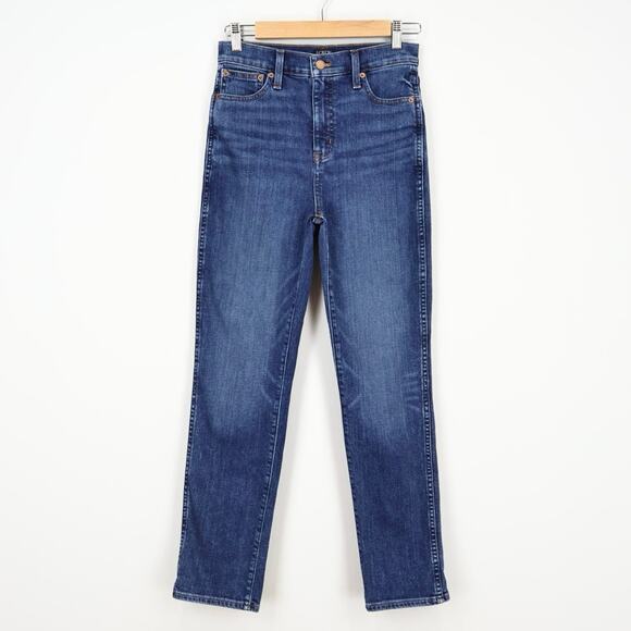 J.Crew Factory High Rise Classic Vintage Jean All-Day Stretch Dark Wash Size 25 - Picture 1 of 8